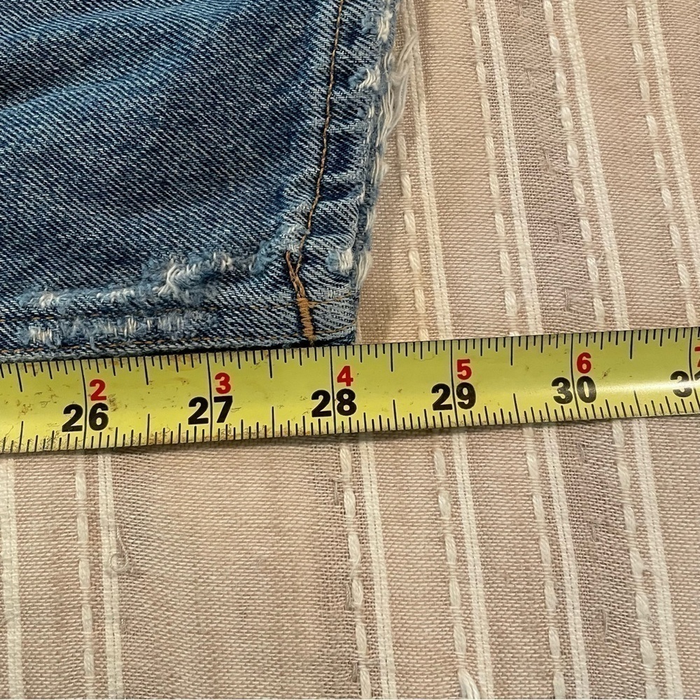 Agolde Jamie High Rise Classic Distressed Jeans in Isolation 27 - Picture 13 of 13